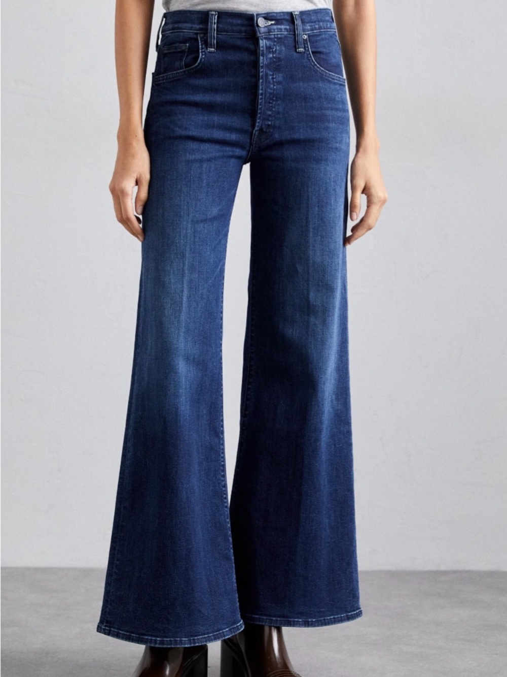 MOTHER The Tomcat Roller Wide Leg High-Rise Jeans - Picture 3 of 11